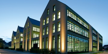 The technology and Develpment Center at night