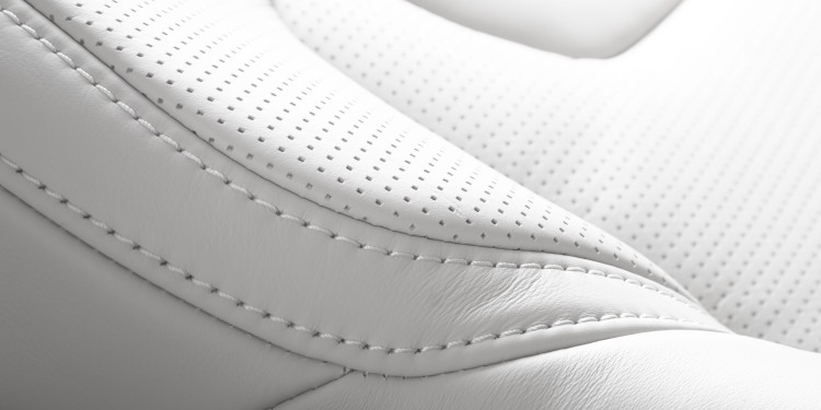 Seams on a car seat