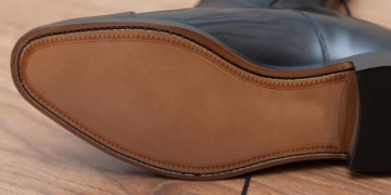 Stitched sole of a shoe